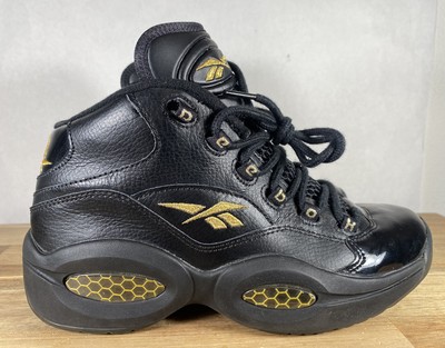 reebok question black and gold