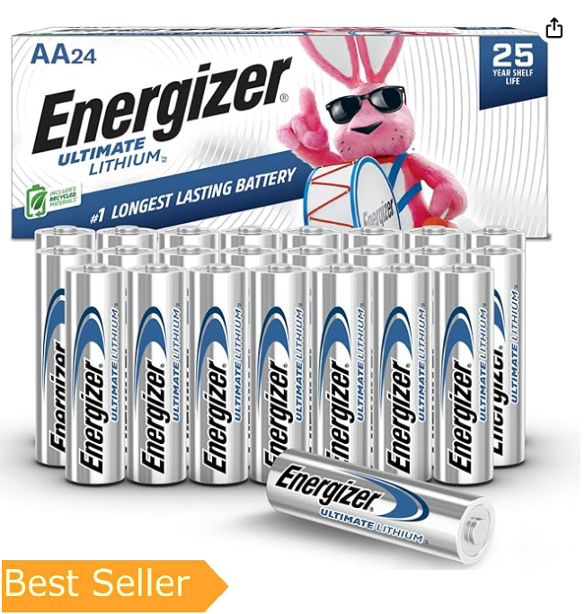 Energizer AA Batteries, Ultimate Lithium Double A Battery, 24 Count-image