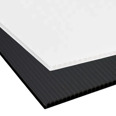 THE ALUMINIUM SHOP Correx Sheet - Corrugated Floor Protection Cover Plastic - 2.4 x 1.2M - 2mm 4mm