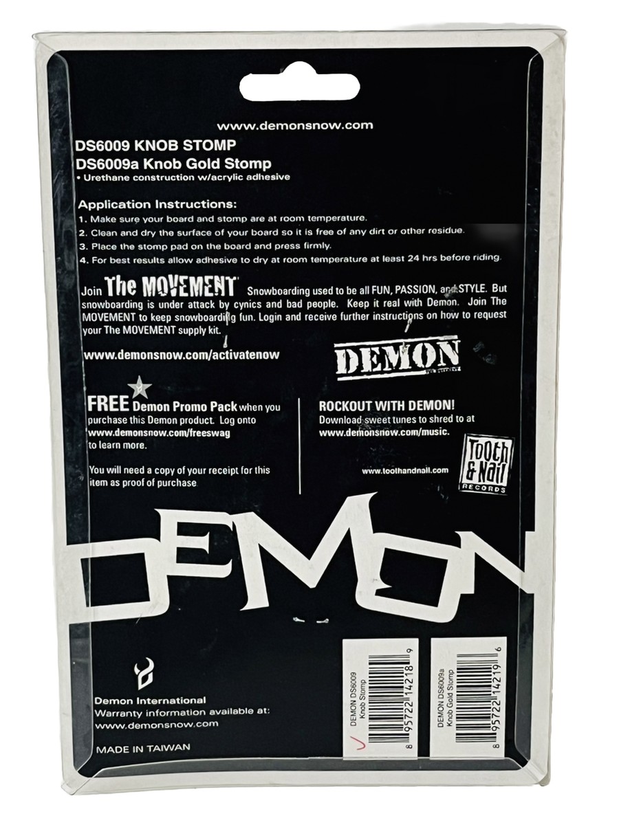 Demon Snow Knob Silver Grip Snowboard Stomp Pad DS6009 New | eBay