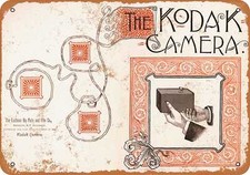 METAL SIGN - 1888 Kodak Cameras - Vintage Look Reproduction