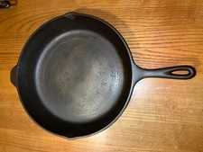 vintage Lodge #12 cast iron skillet 3 notch SK D  made in U.S.A.