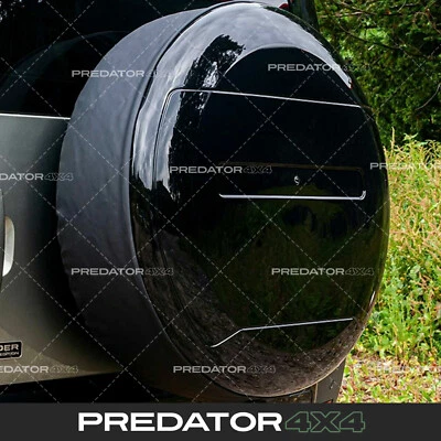 BLACK REAR SPARE WHEEL TYRE COVER FOR LAND ROVER DEFENDER L663 90 110 2020+