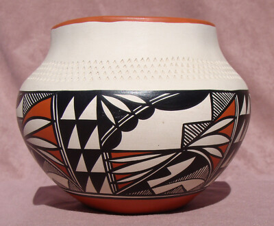 Isleta Pueblo Signed Pot