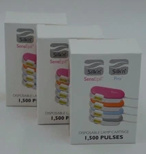 Silk'n SensEpil / PRO BellaLite Lamp Cartridge 1500 Pulses 1, 2, 3 or 4 Pack NEW