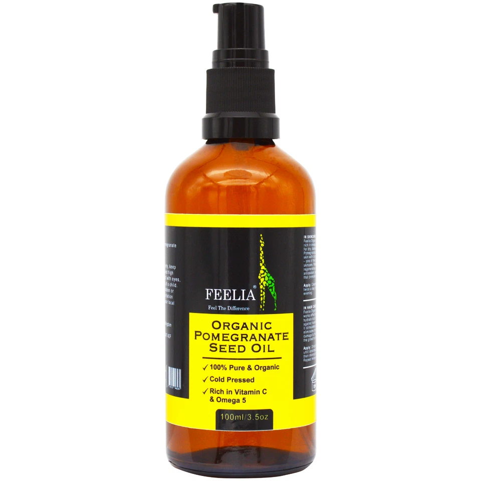 Feelia - Organic Pomegranate Seed Oil - Cold Pressed - 100ml