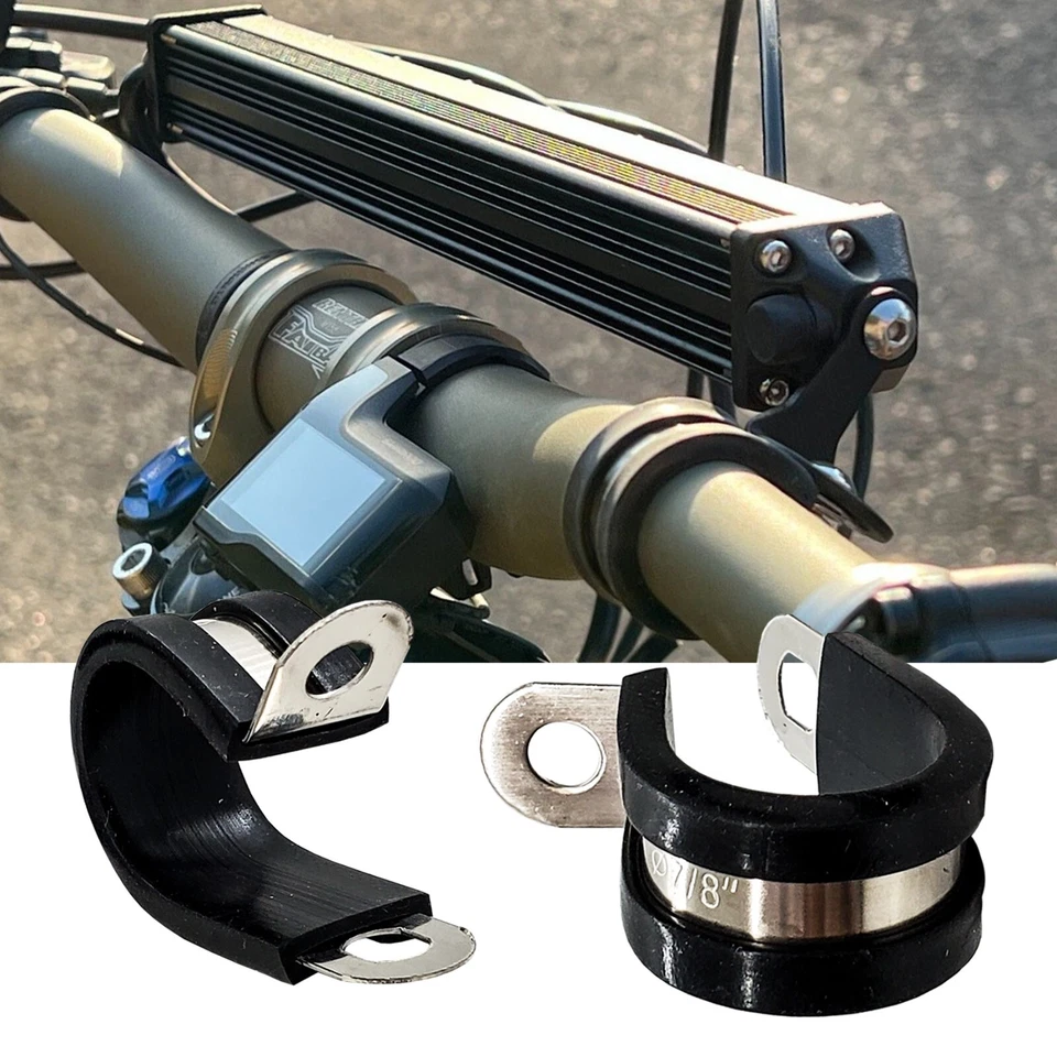 Dual Color LED head light bar kit Handlebar for KLX110 CRF110 amber white - Image 3 of 4