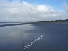 Photo 6x4 Footprints in the sand Llanfair/SH5729 Looking north on Harlec c2012