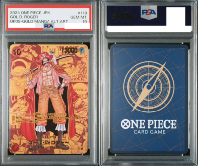 PSA 10 Roger Gold Manga Alt Art OP09-118 Comic Parallel ONE PIECE