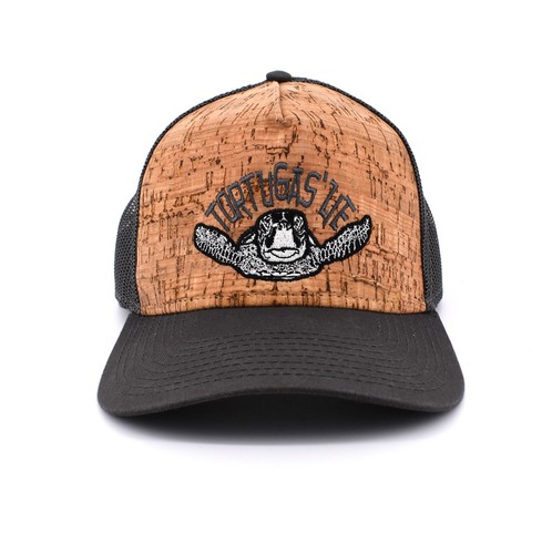 Tortugas Lie OBX Nags Head NC OTTO Olive Cork Embroidered Logo Snap Back Hat Cap - Picture 2 of 6