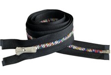 Excella Light Zipper YKK 5 Rainbow Element Automatic Lock Separating 7" - 36  