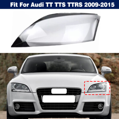 Left Side Headlight Clear Lens Cover Shell + Glue For Audi TT TTS TTRS 2009-2015