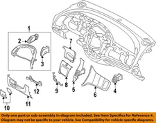 KIA OEM 17-18 Forte Instrument Panel Components-Fuse Box Cover 84753A7211WK