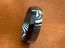 RUST RESISTANT- CUSTOM DAMASCUS STEEL BLACK MEN WEDDING BAND MEN ENGAGEMENT RING