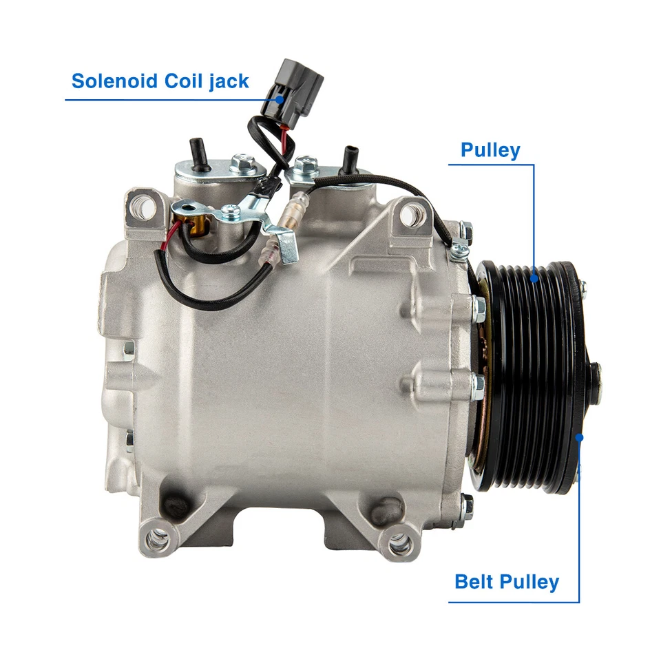 A/C Air Compressor CO10663AC For 2002 2003 2004 2005 2006 Honda CR-V CRV 2.4L - image 2 of 4