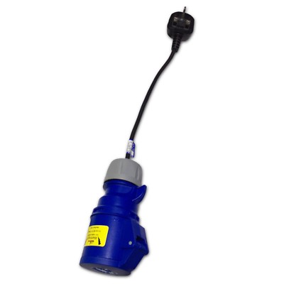 Marten  230V Adapter für PAT Prüfung 13 Amp auf 230V 32 Amp Stecker