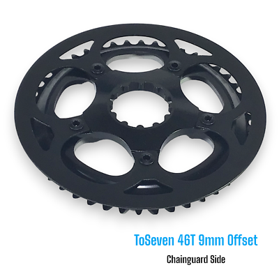 ToSeven DM01 and DM02 Chainrings with 110 BCD Spider, Bolts and