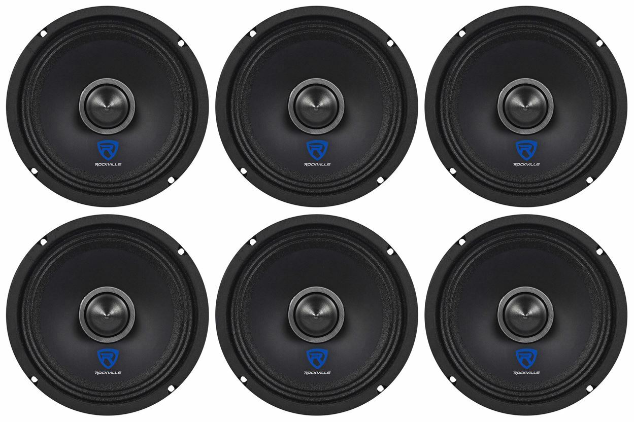 6 Автомобильные динамики среднего диапазона Rockville RXM64 65 мощностью 900 Вт 4 Ом среднечастотные динамики 2399000₽