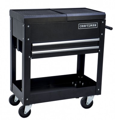 Craftsman 31 Inch 2 Drawer Mechanic Tool Cart With Wheel Rolling