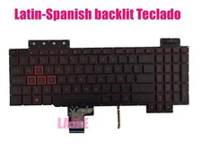 Latin-Spanish backlit keyboard for Asus FX504G/FX504GD/FX504GE/FX504GM FX86S