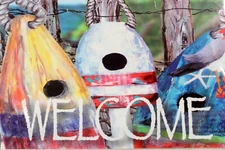 Magnetic Mailbox Cover Buoy Birdhouses Nautical Theme Magnolia Garden