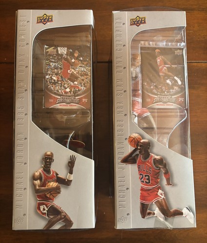 MICHAEL JORDAN UPPER DECK PRO SHOTS FIGURES COMPLETE SET OF 4 SLAM DUNK CHAMP!! - Picture 3 of 11