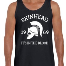  Skinhead Warrior T-Shirt Skin Head Vest Tank Top Ska Rudeboy Reggae Trojan