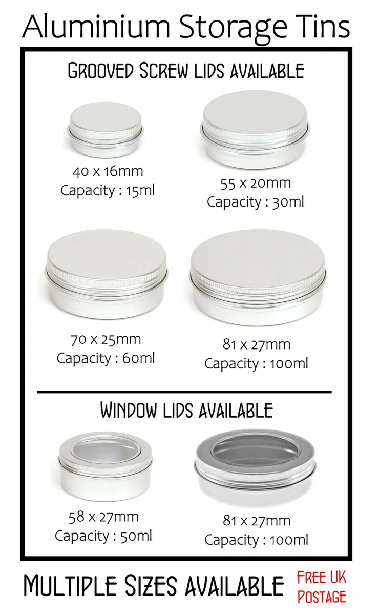 Small round storage tins deals