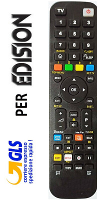 AULCMEET Replacement Remote Control for Edision SAT Receiver 2620 CXCI