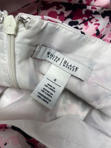 WHBM Spring sleeveless Fit & Flair Floral sz 8 dress with pockets. - Picture 9 of 9