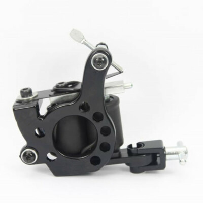 US Stock 10 Wrap Coil Top Iron Tattoo Machine Gun Supply For Kit Power Set Black