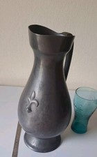 Ancien pichet en étain Avec Poinçon Estampillé 