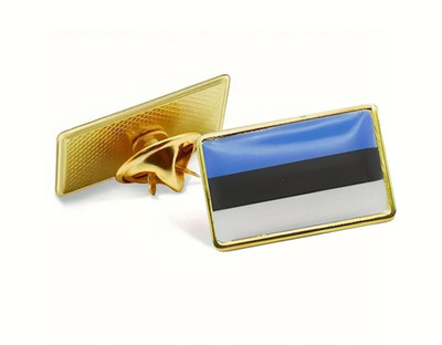 Estland Anstecker Pin Fahne estnische Flagge Anstecknadel Button Estonia Banner