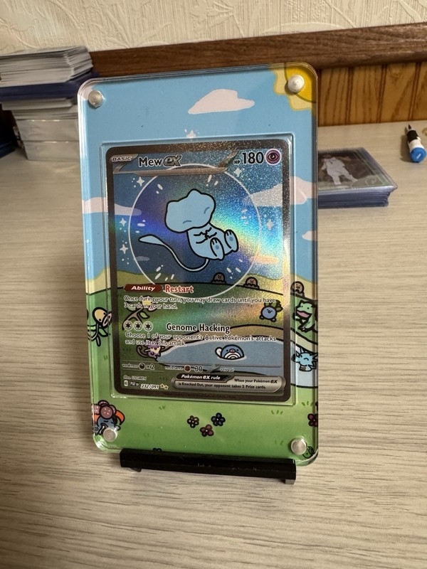 Custom Bubble Mew Mag Holder, Recessed For Penny Sleeve. CARD NOT INCLUDED