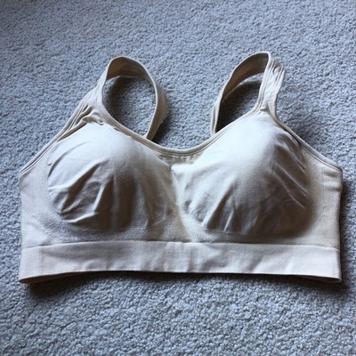 UNDEROUTFIT  Beige Neutral COMFORT SOFT SHAPING BRA XL style 457 FLAW see pics