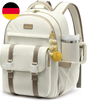 Lovevook Rucksack Damen, 15,6 Zoll Laptop Schulrucksack Teenager MäDchen | Wasse