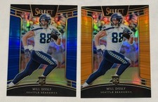 WILL DISSLY 2018 Panini Select Concourse Rookie RC BLUE Prizm /175 & Orange /49