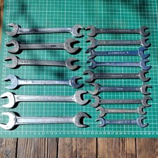 SAE Imperial Open-End Spanners – Mixed Brands/Sizes/Condition – Garage/Workshop