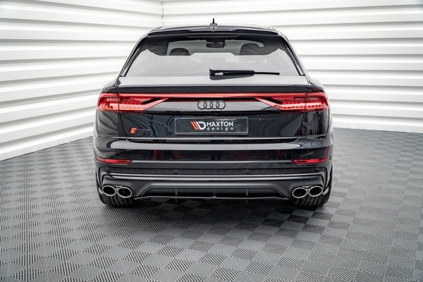 Maxton Design Diffusor Heckansatz Passend FüR Audi SQ8 Mk1 Schwarz Hochglanz-image