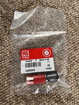 RS PRO Red Panel Mount Indicator 12V DC 14mm Montagelochgröße Faston Contact