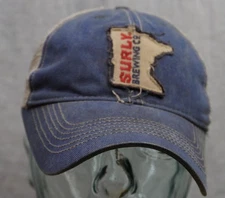 Surly Brewing Roughsewn Pachh Blue Tan Mesh Snapack Thrashed Stained