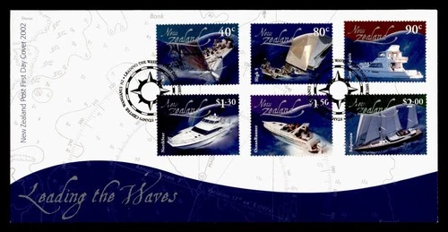 DR WHO 2002 NEW ZEALAND FDC SHIP COMBO $2 R38957