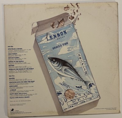 John Lennon / Plastic Ono Band - Shaved Fish LP Vinyl Record SW