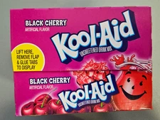 48x Packets Kool-Aid Black Cherry Caffeine Free Soft Drink Mix