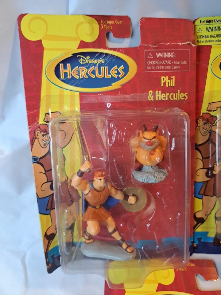 Lote De 5 NUEVO De Colección Mattel Disney 1997 Hércules Pegaso Megara Zeus Cíclopes Nuevo En Caja Foto 2 de 4