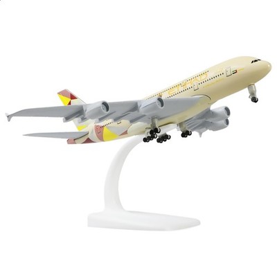 20cm Diecast Alloy 1/300 Scale Etihad Airlines A380 Finished Model Xmas Gift