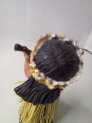 Dashboard Hawiian Hula Dancer Girl Grass Skirt Bobble 6" - Picture 11 of 15