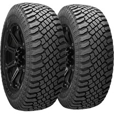 (QTY 2) 35x12.50R20LT Atturo Trail Blade X/T 121Q LRE Black Wall Tires