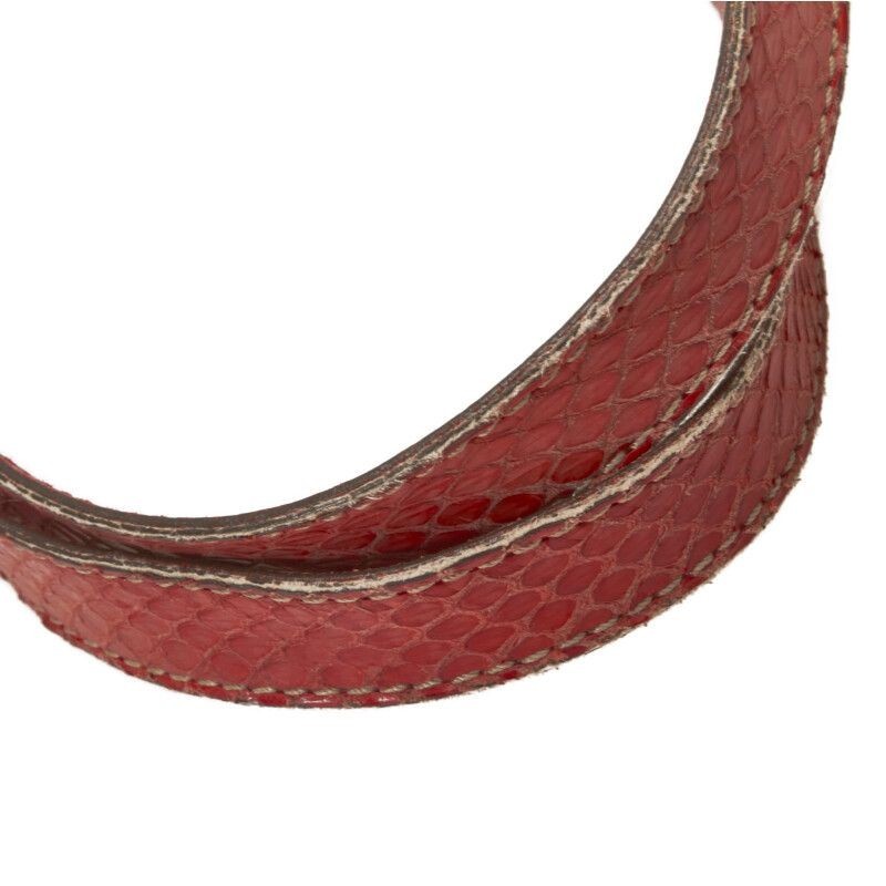 CARTIER Marcello Python Embossed Leather Canvas S… - image 5