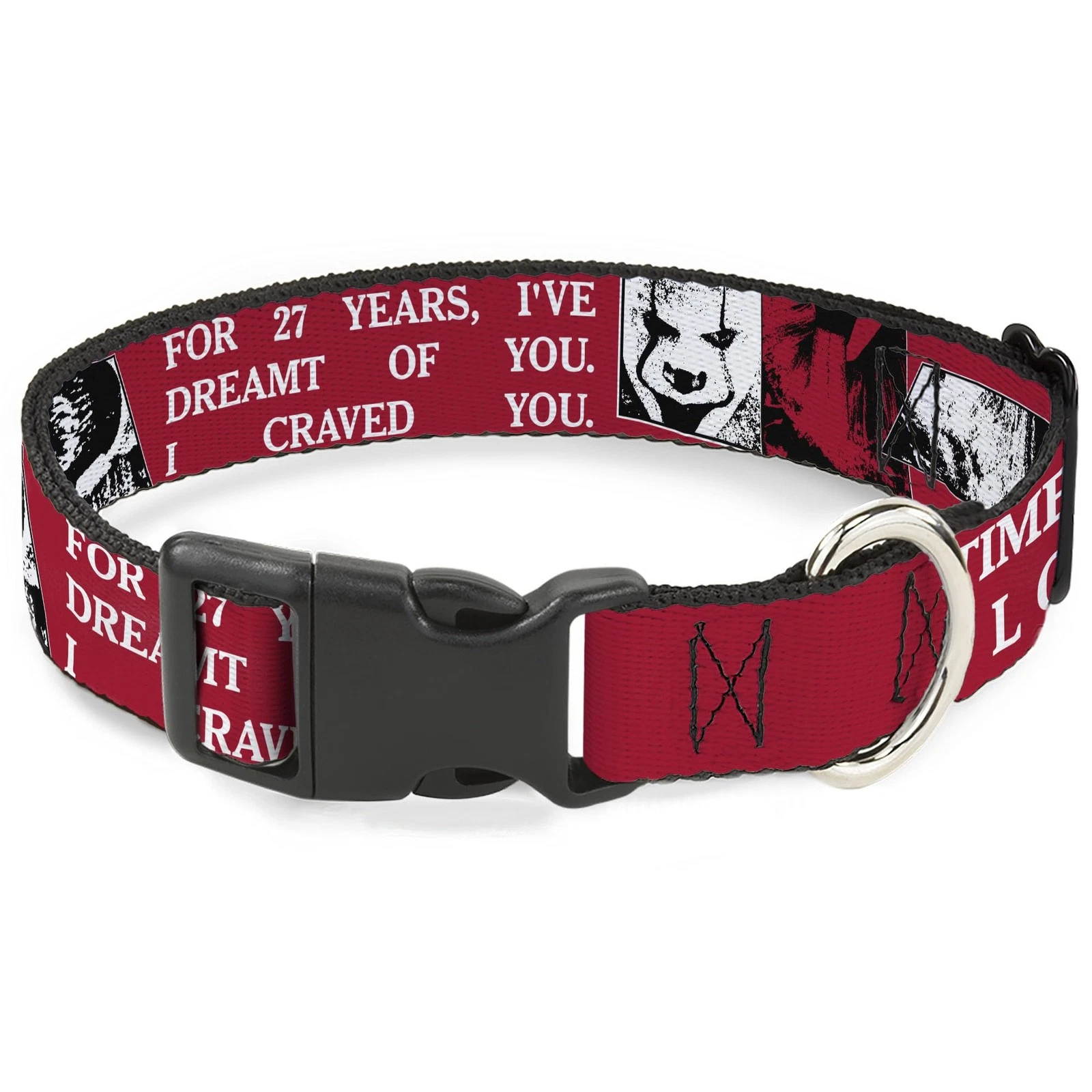 Warner Bros. Horror Movies Pet Collar, Dog Collar Plastic Buckle, It (US IMPORT)